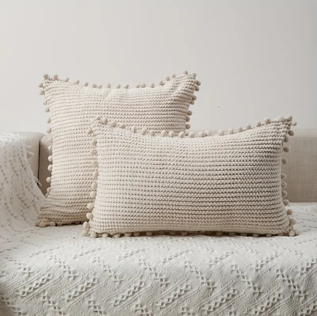 Corduroy Throw Pillowcase for Sofa, 18x18in (1pc)