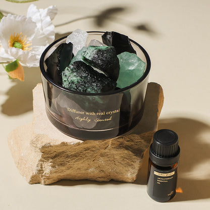 Aroma Diffuser Crystal Stone with Custom Oil (Gift)