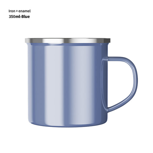 Vintage Enamel Mug for Coffee, Tea, and Camping