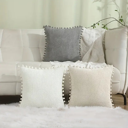 Corduroy Throw Pillowcase for Sofa, 18x18in (1pc)
