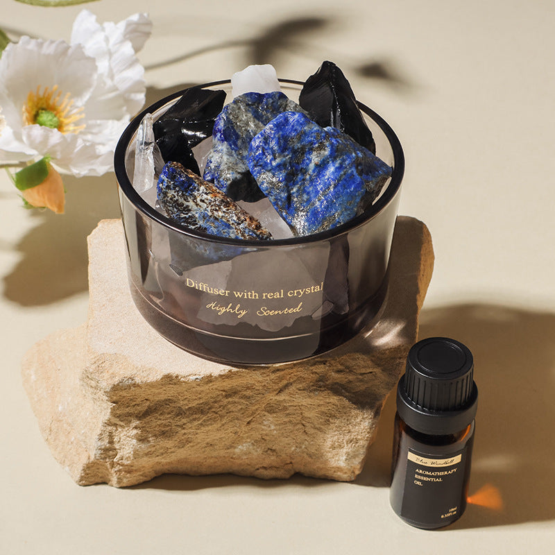 Aroma Diffuser Crystal Stone with Custom Oil (Gift)